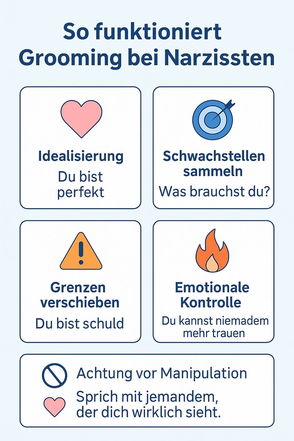 Grooming bei Narzissten – Wie emotionale Manipulation beginnt
